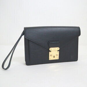 Louis Vuitton Series Dragonne Shoulder Bag Epi Noir Black